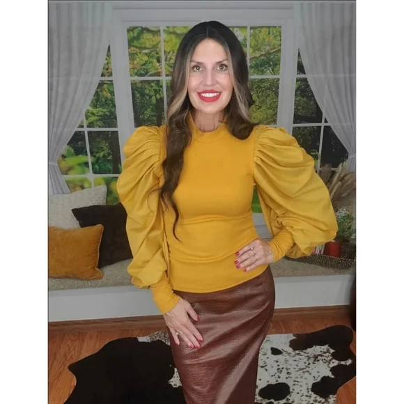 FAUX Leather Skirt - Picture 2 of 6